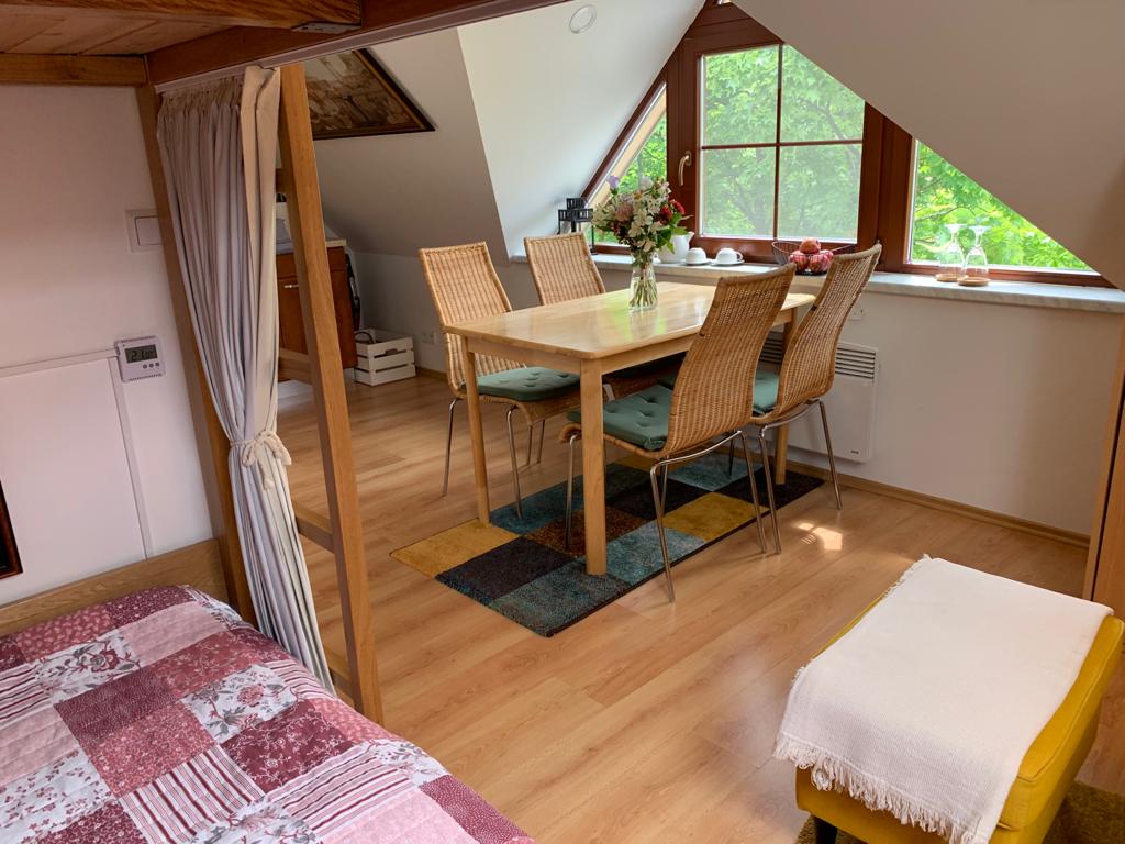 Podkrovní apartmán přímo u sjezdovky