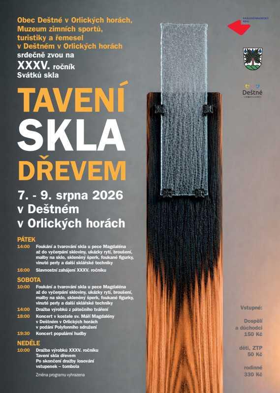 Tavení skla dřevem – XXXV. ročník Svátků skla